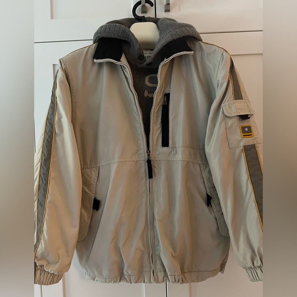 Boy’s Old Navy jacket, beige with black fleece interior